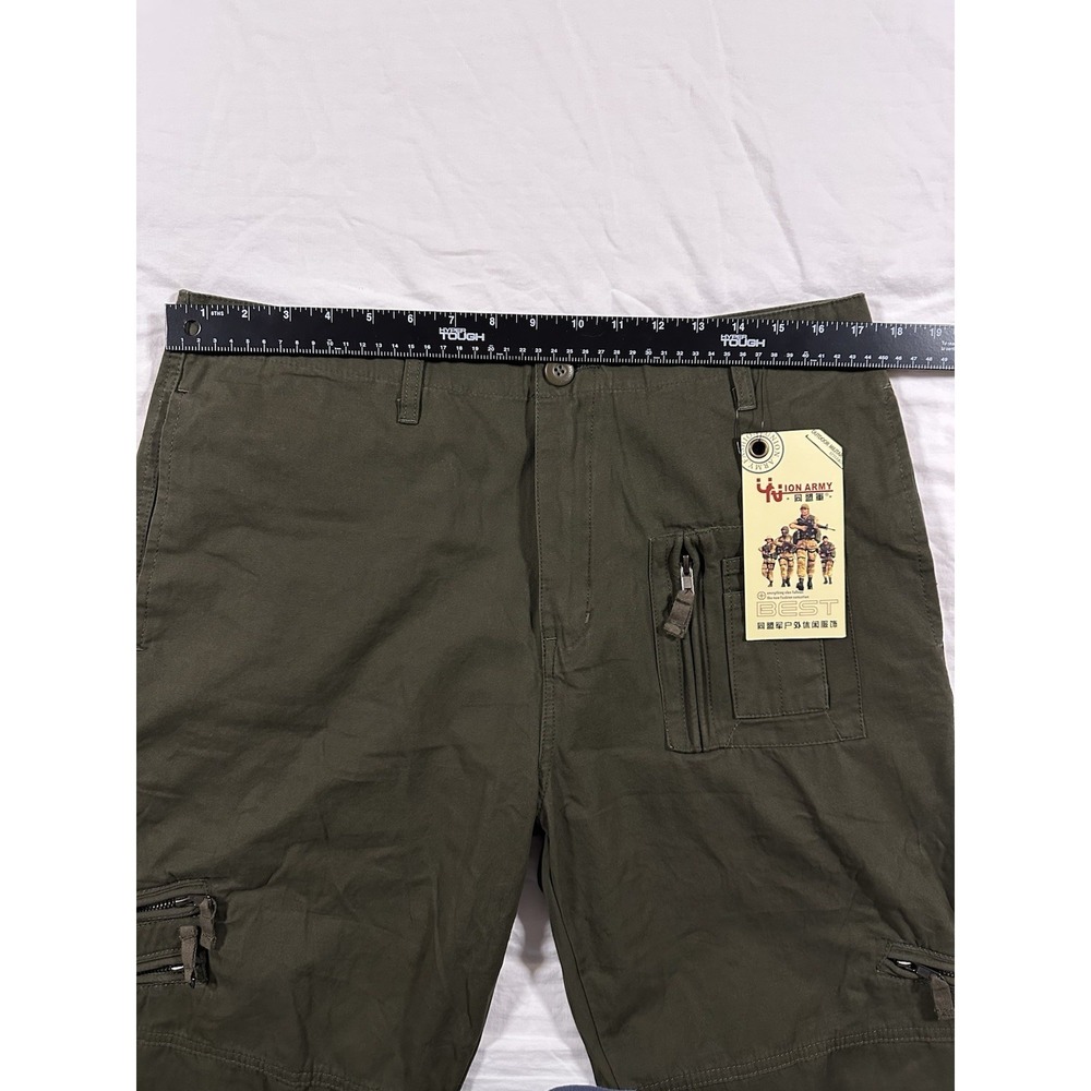 Union Army Green Cargo Utility Tactical Pants US Army Airborne Patch 34X30 - Picture 11 of 16